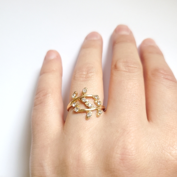 NWOT Gold Leaf / Firn Ring size 5.75 - Picture 4 of 12